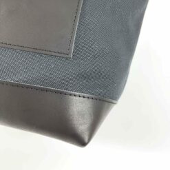The Superior Labor Engineer Bag Petite - Black with Leather Bottom - Image 4