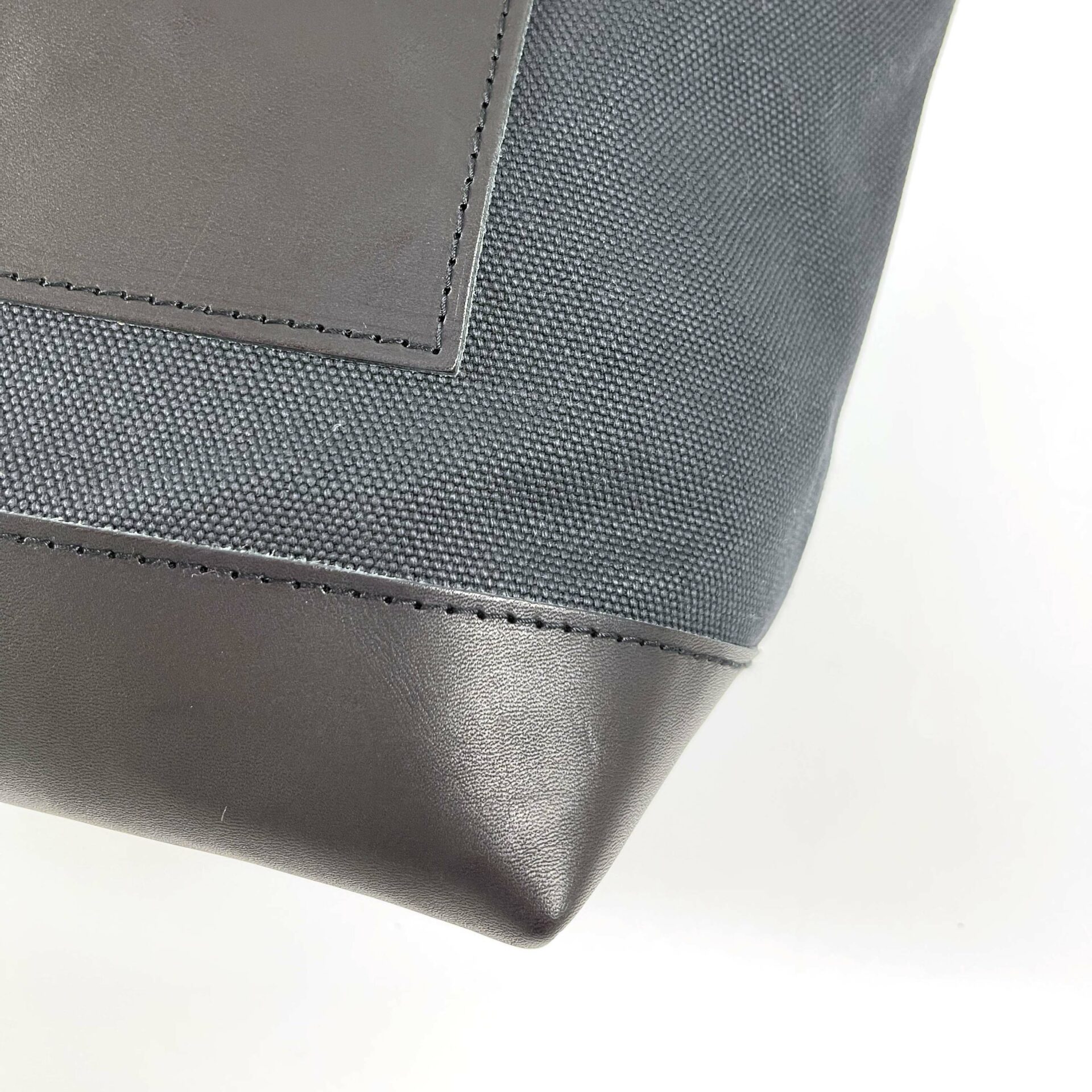 The Superior Labor Engineer Bag Petite - Black with Leather Bottom - Image 4