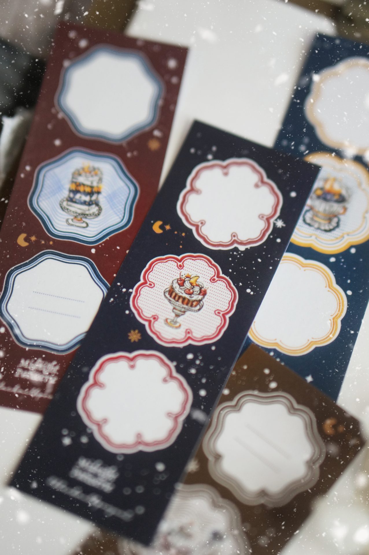 Black Milk Project Notes in the Night Midnight Patisserie Kiss-Cut Washi Strips