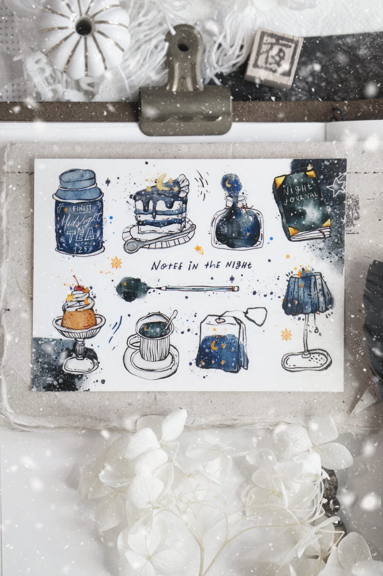 Black Milk Project Notes in the Night Mini PET Sticker Sheet — gallery