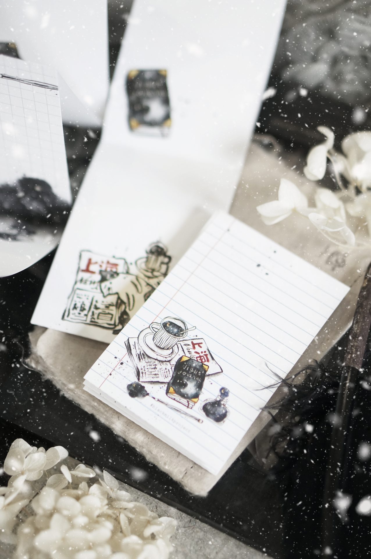 Black Milk Project Notes in the Night Perforated Memo Sheets