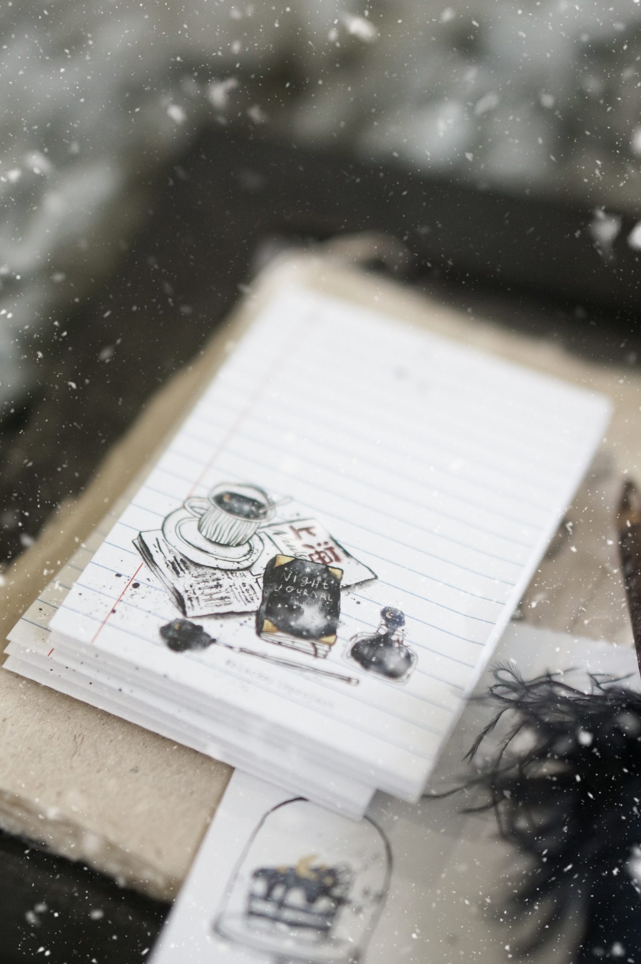 Black Milk Project Notes in the Night Perforated Memo Sheets — gallery