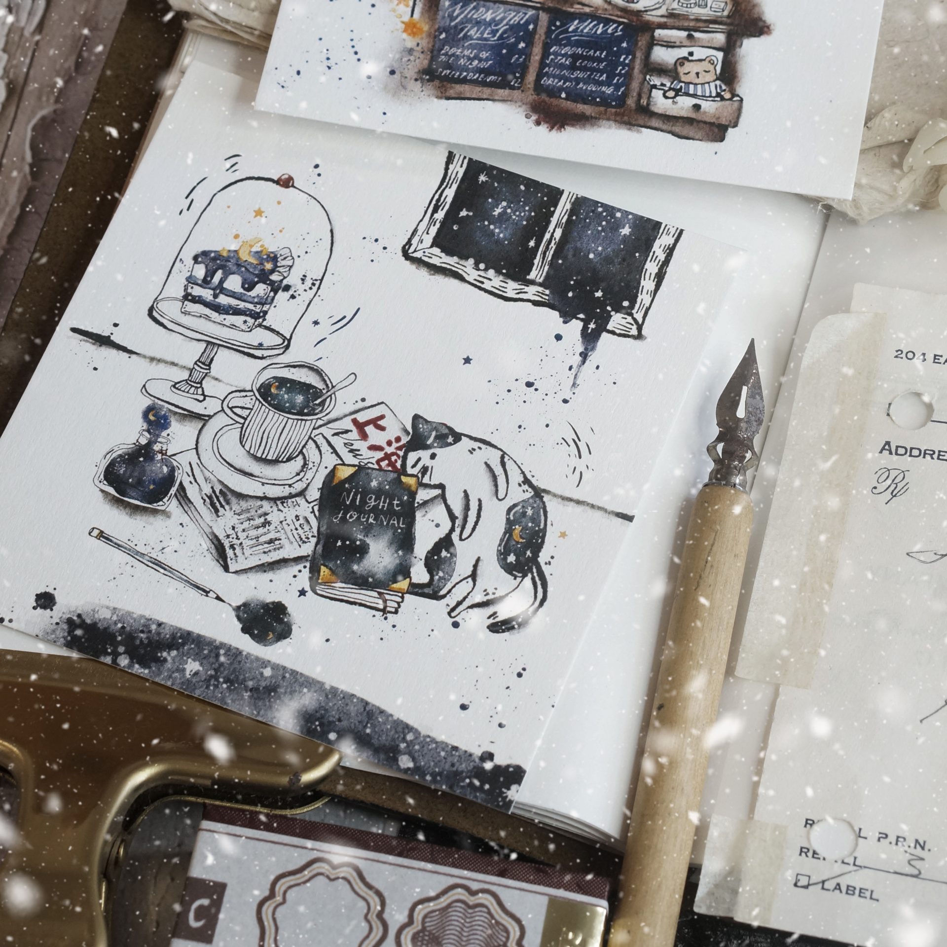 Black Milk Project Notes in the Night Postcard – Midnight Notes