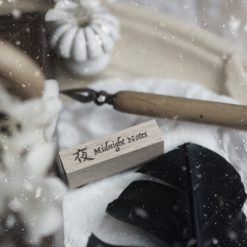 Black Milk Project Notes in the Night Rubber Stamp – Midnight Notes
