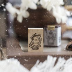 Black Milk Project Notes in the Night Rubber Stamp – Midnight Patisserie – Teacup Stack