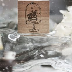 Black Milk Project Notes in the Night Rubber Stamp – Moon Slice