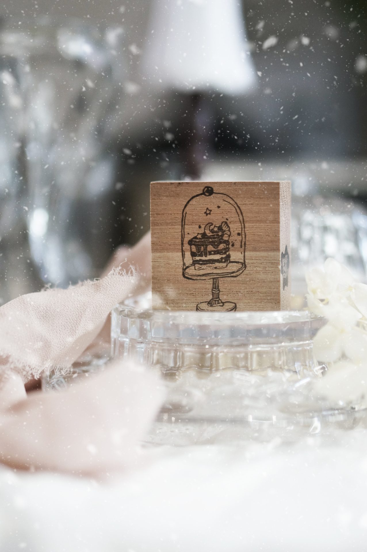 Black Milk Project Notes in the Night Rubber Stamp – Moon Slice — gallery