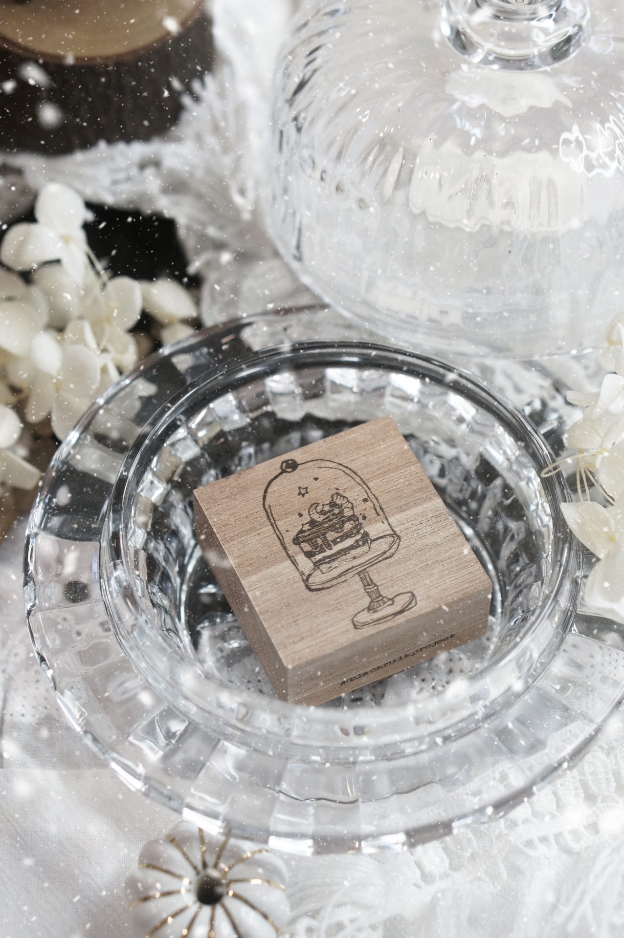 Black Milk Project Notes in the Night Rubber Stamp – Moon Slice — gallery