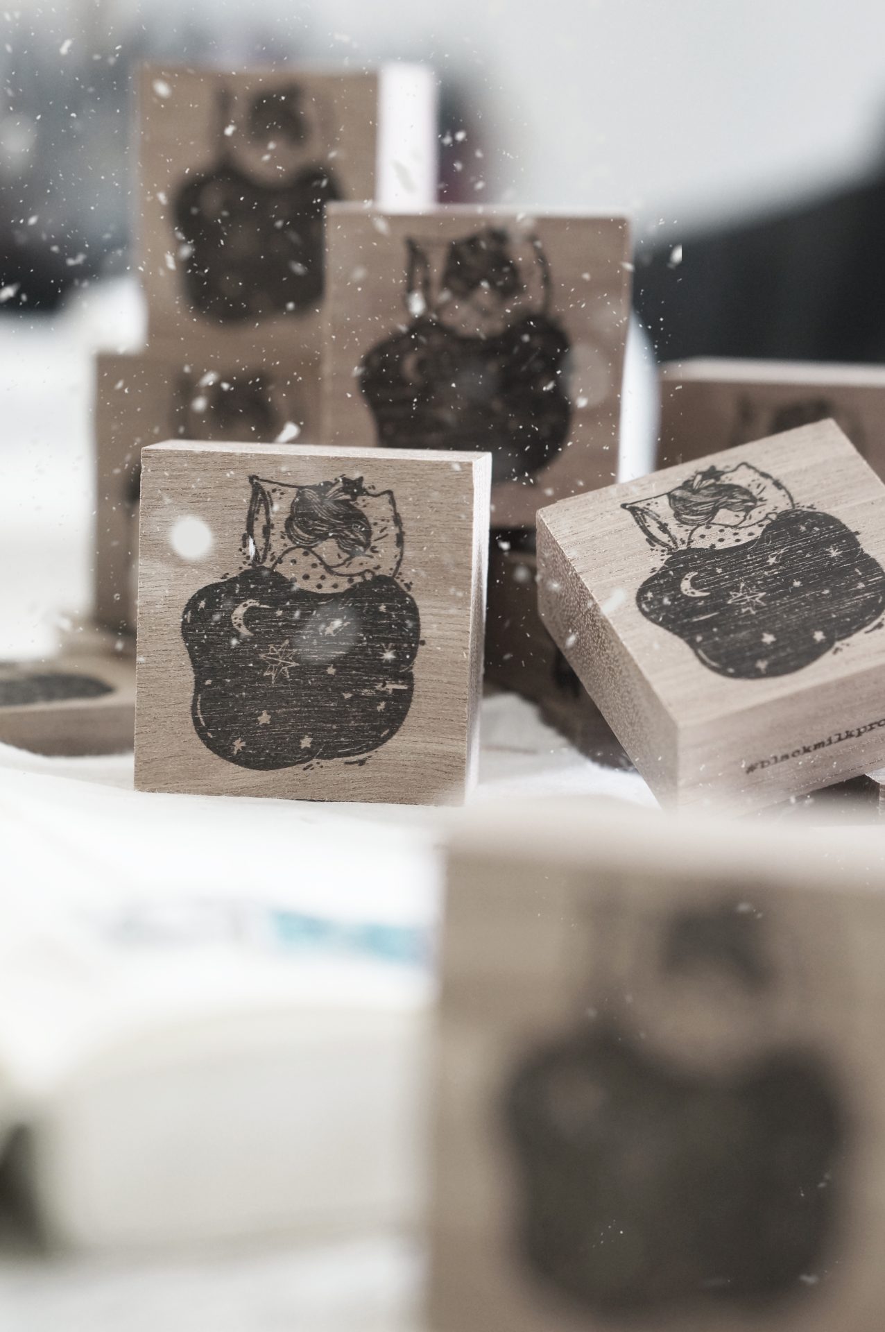 Black Milk Project Notes in the Night Rubber Stamp – Night Blanket