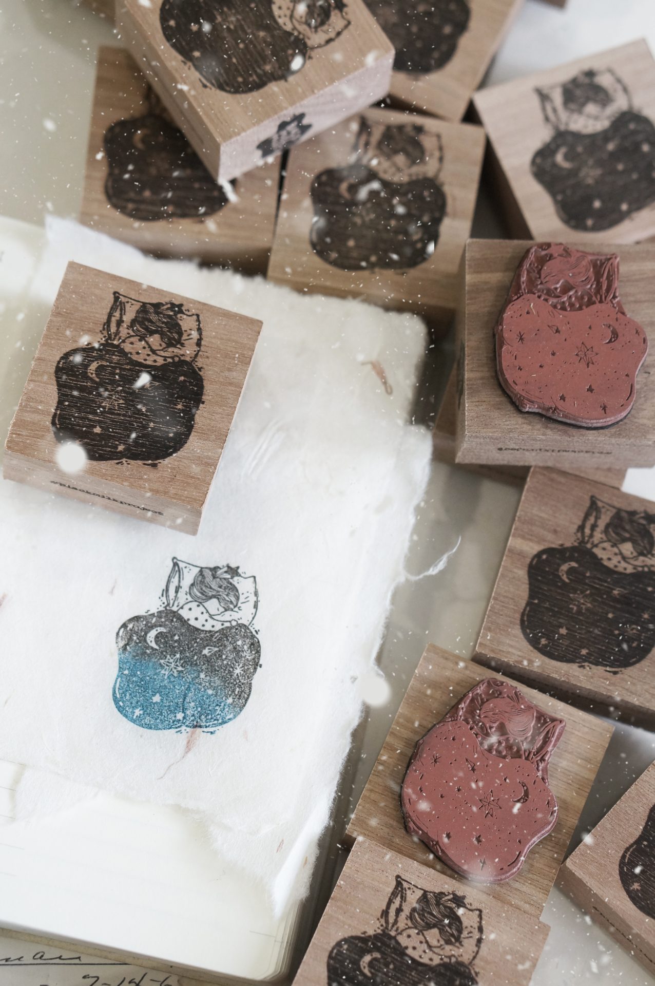 Black Milk Project Notes in the Night Rubber Stamp – Night Blanket — gallery