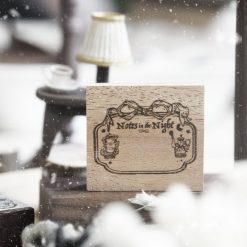 Black Milk Project Notes in the Night Rubber Stamp – Ribbon Label