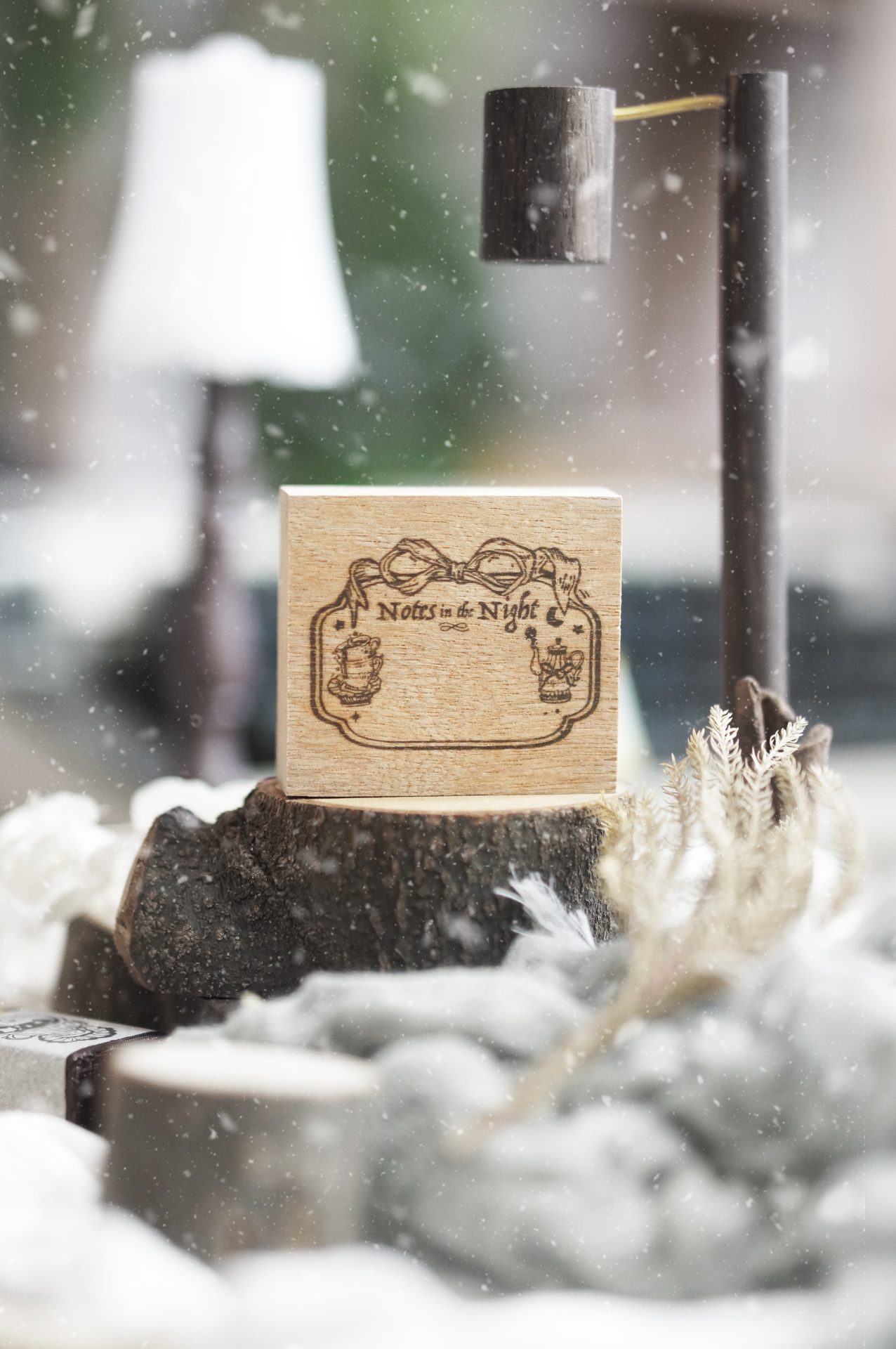 Black Milk Project Notes in the Night Rubber Stamp – Ribbon Label — gallery
