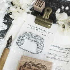 Black Milk Project Notes in the Night Rubber Stamp – Ribbon Label — gallery