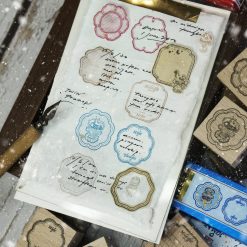 Black Milk Project Notes in the Night Rubber Stamp Set – Twin Frame A — gallery