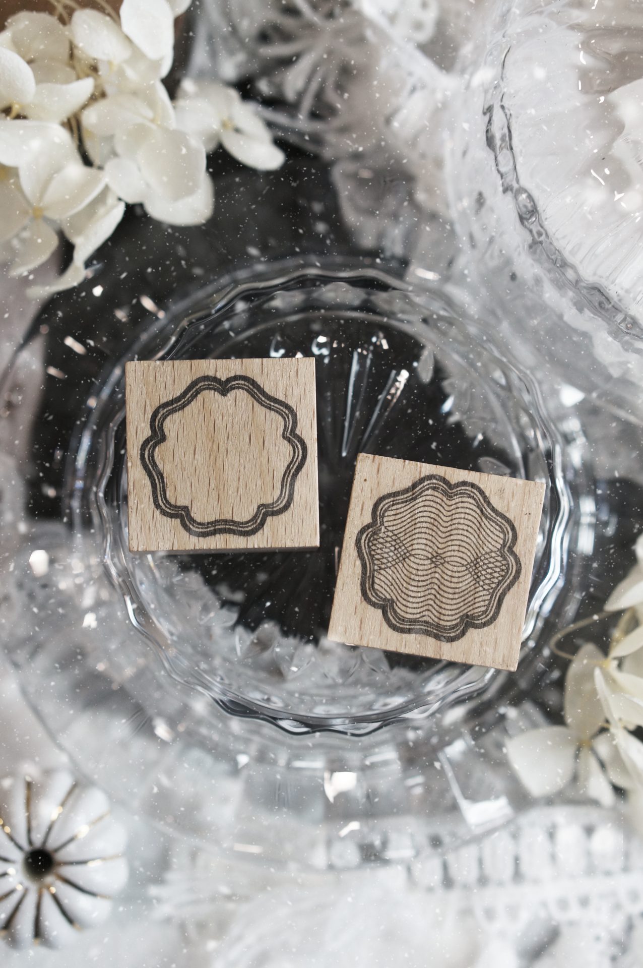 Black Milk Project Notes in the Night Rubber Stamp Set – Twin Frame C — gallery
