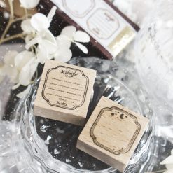 Black Milk Project Notes in the Night Rubber Stamp Set – Twin Frame D — gallery