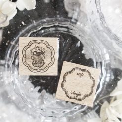Black Milk Project Notes in the Night Rubber Stamp Set – Twin Frame E