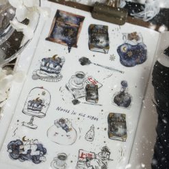 Black Milk Project Notes in the Night Washi & Gold Foil Sticker Sheet