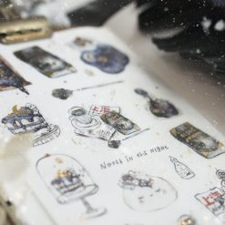 Black Milk Project Notes in the Night Washi & Gold Foil Sticker Sheet — gallery