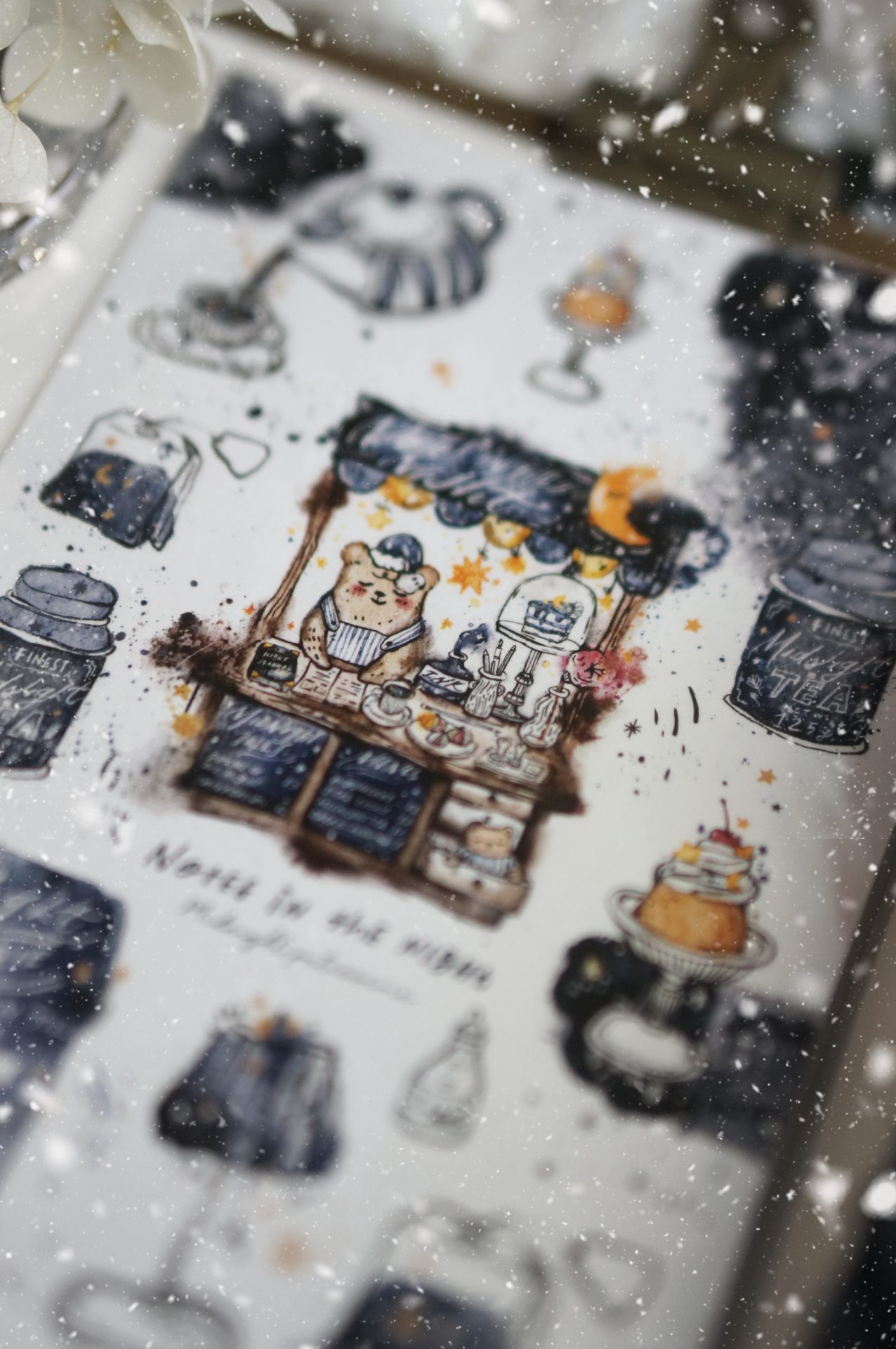 Black Milk Project Notes in the Night Washi Sticker Sheet — gallery