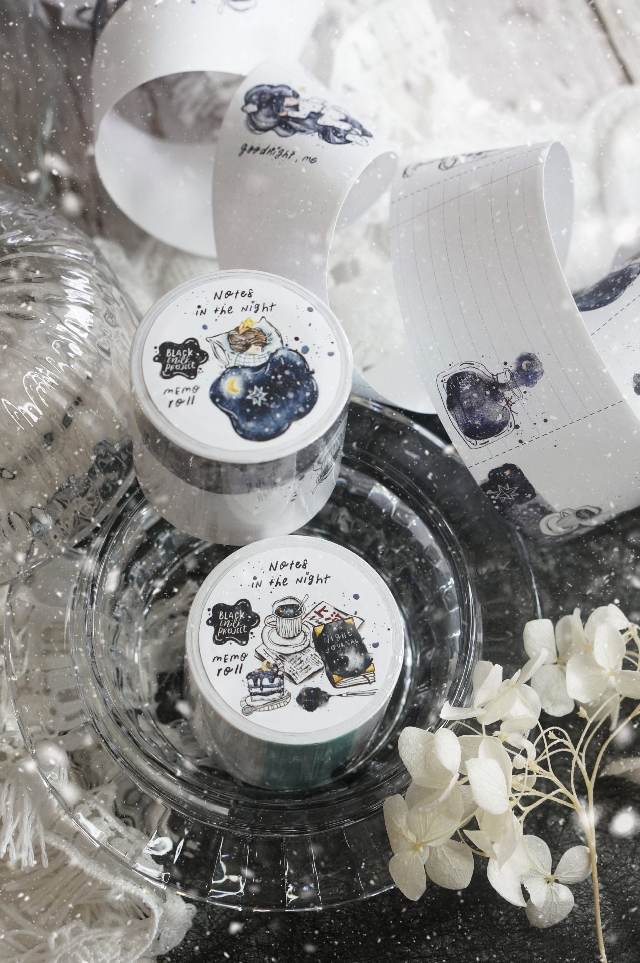 Black Milk Project Notes in the Night Writable Memo Roll — gallery