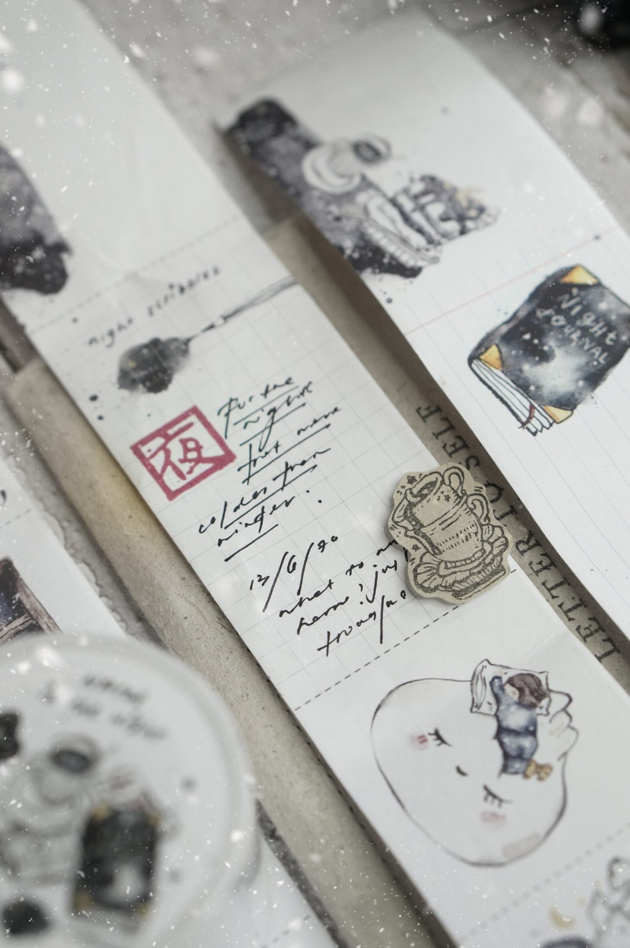 Black Milk Project Notes in the Night Writable Memo Roll — gallery