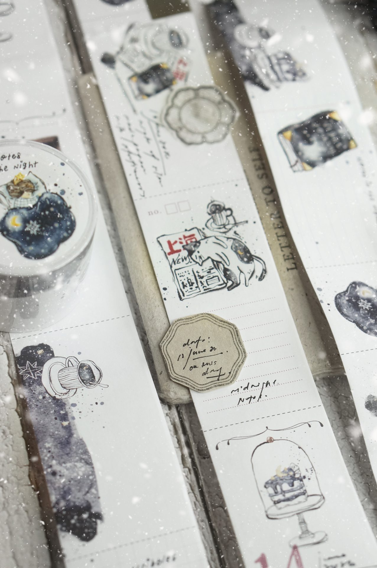 Black Milk Project Notes in the Night Writable Memo Roll — gallery