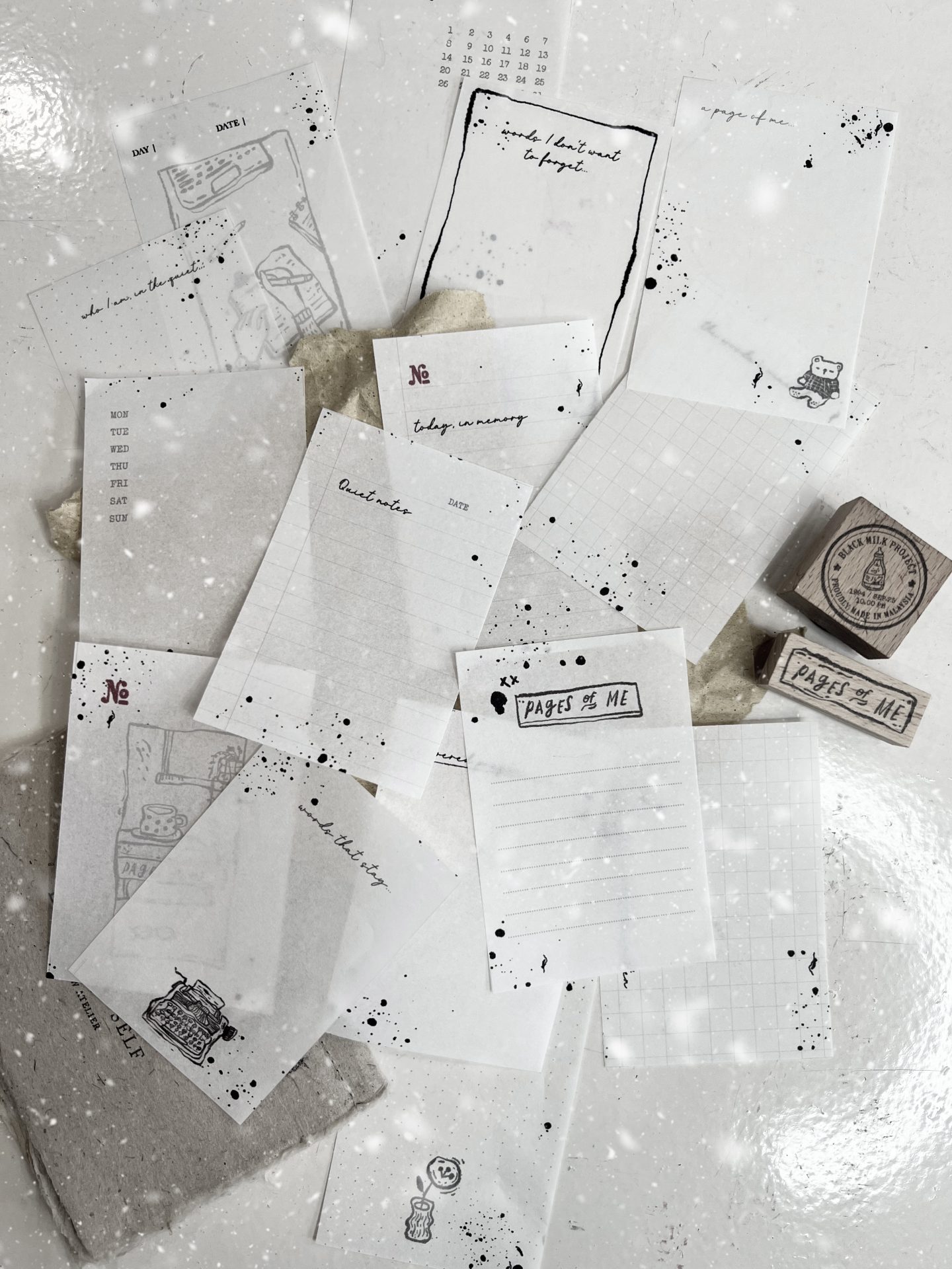 Pages of Me Loose Paper Sheets
