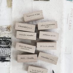Black Milk Project Pages of Me Rubber Stamps - Words vol.1