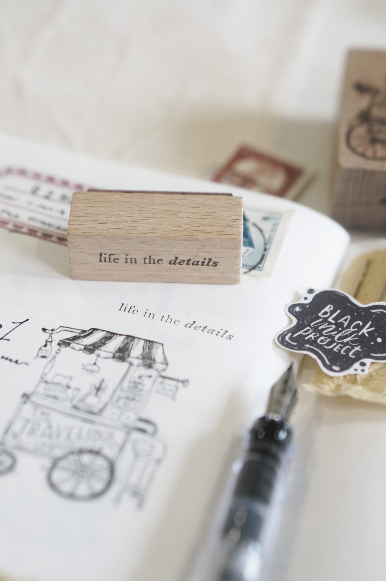 Black Milk Project Pages of Me Rubber Stamps - Words vol.1