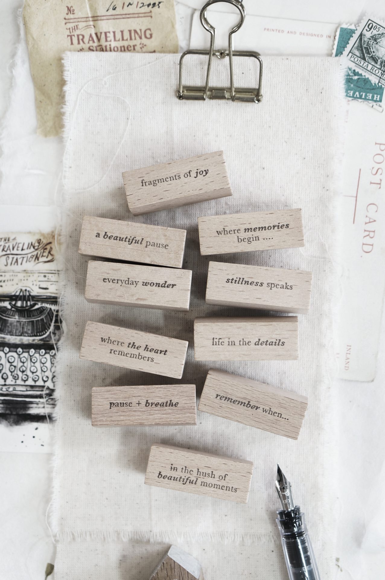 Black Milk Project Pages of Me Rubber Stamps - Words vol.1