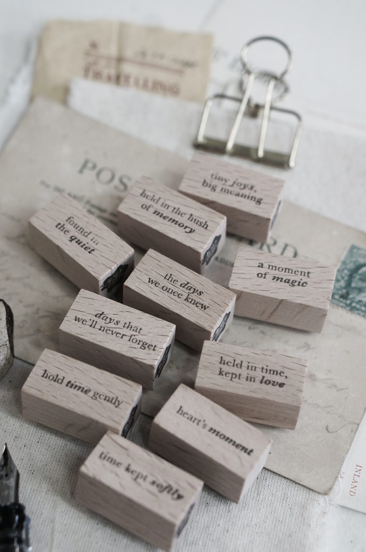 Black Milk Project Pages of Me Rubber Stamps - Words vol.2