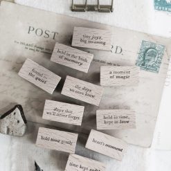 Black Milk Project Pages of Me Rubber Stamps - Words vol.2