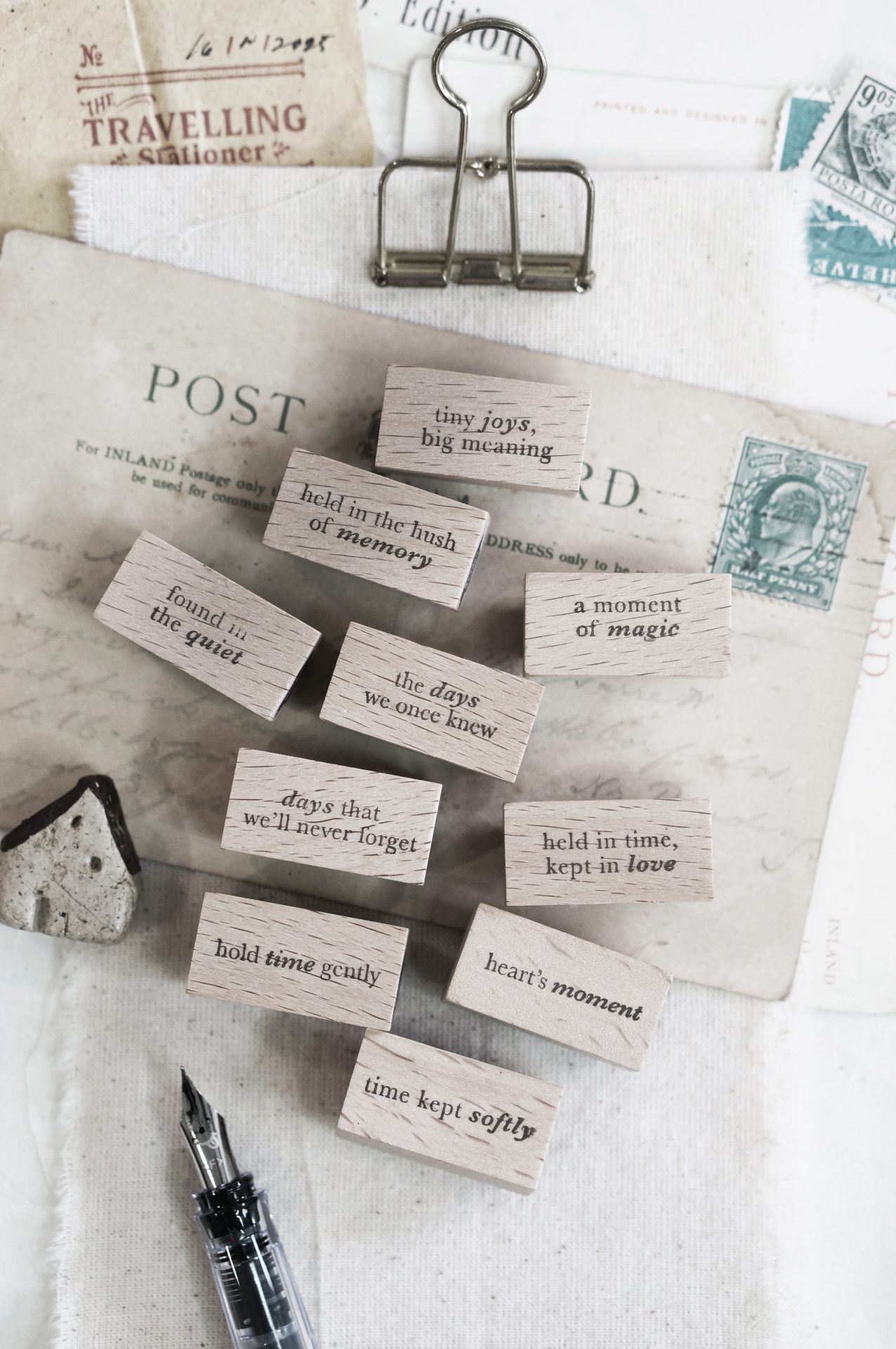 Black Milk Project Pages of Me Rubber Stamps - Words vol.2