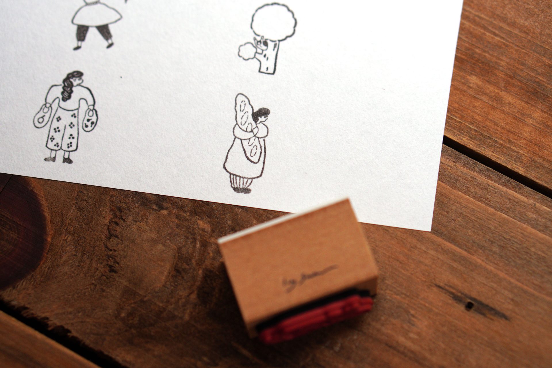 Ivy Snow Bread Day Rubber Stamp