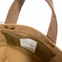 The Superior Labor Engineer Bag Petite - Beige with Leather Bottom - Image 5