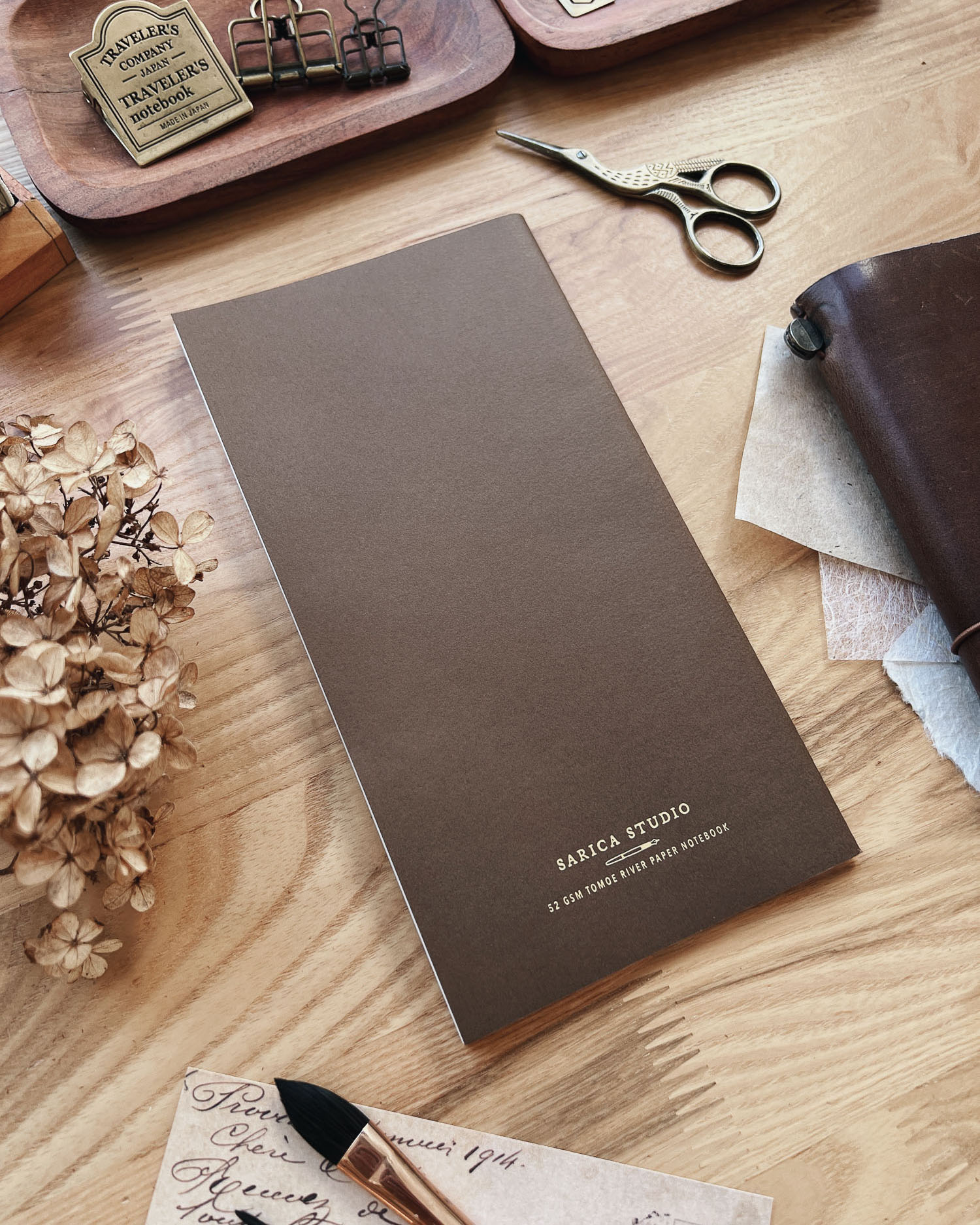Sarica Studio Brown Notebook - Standard TN Size