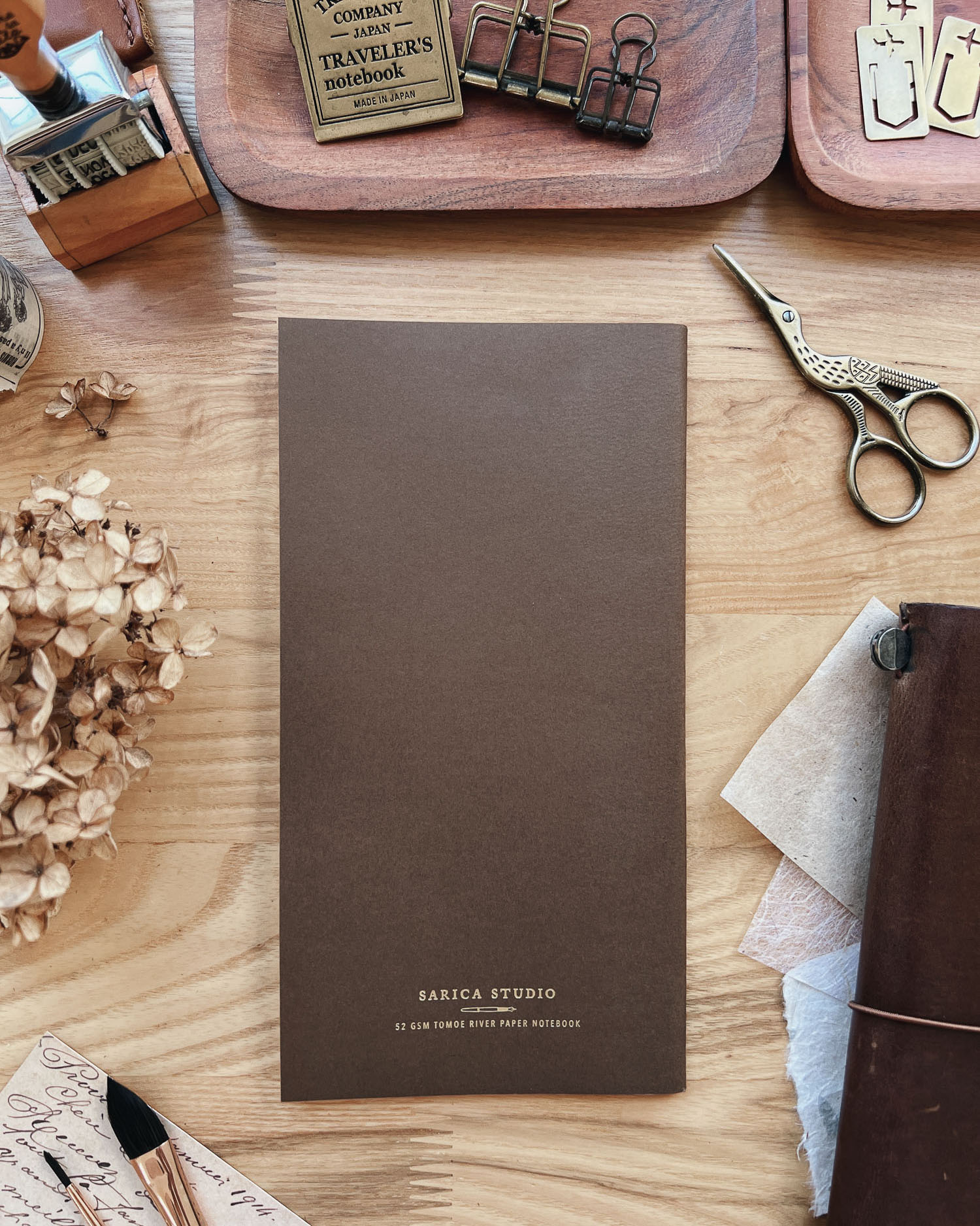 Sarica Studio Brown Notebook - Standard TN Size