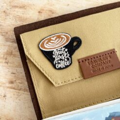 Miso Paper Coffee Embroidery Patches
