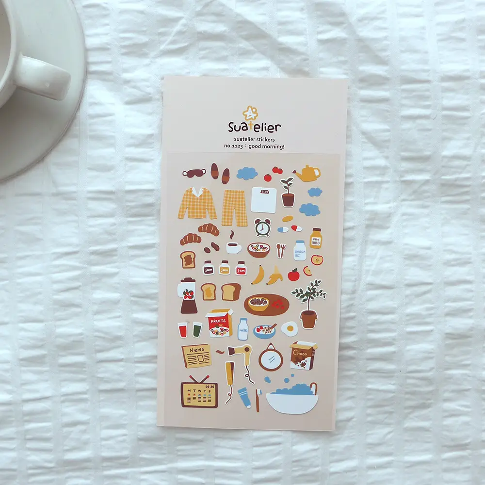 Suatelier Sticker Sheet - Good Morning! 1123