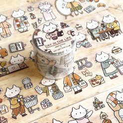 Miso Paper x Cat Collage Club PET tape - Day in the Life