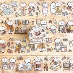 Miso Paper x Cat Collage Club PET tape - Day in the Life