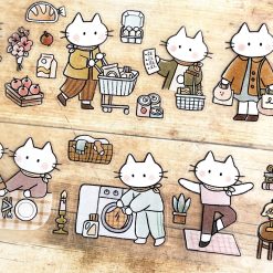 Miso Paper x Cat Collage Club PET tape - Day in the Life