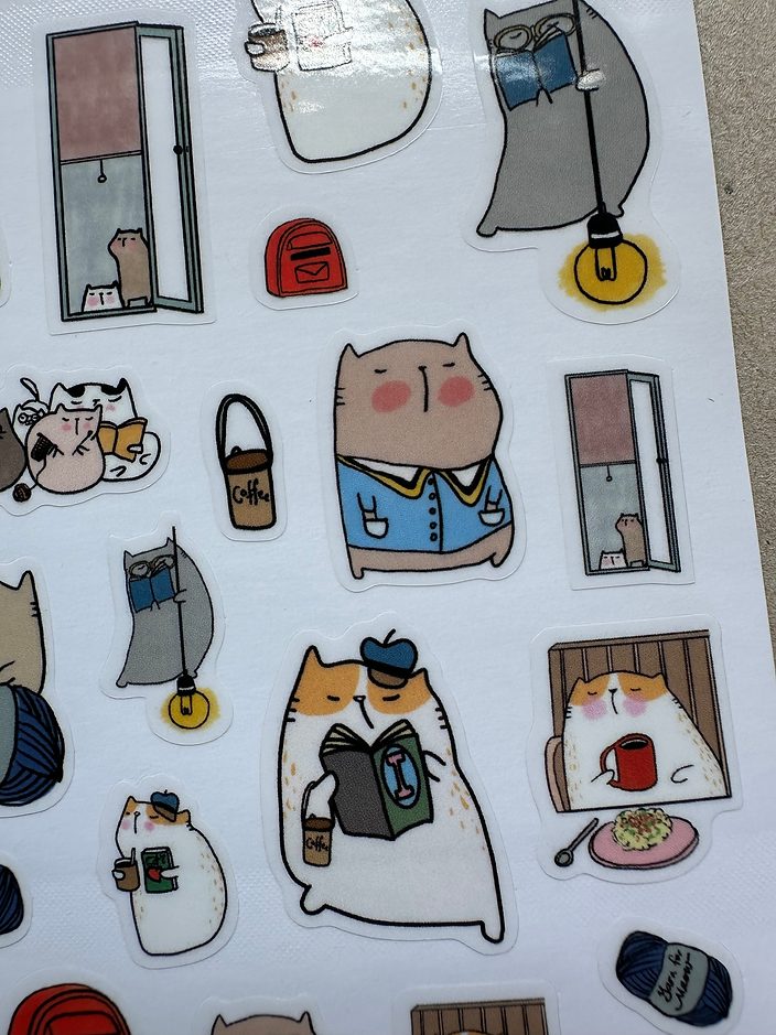 Catdoo Sticker Sheet - A Cat's Quiet Life