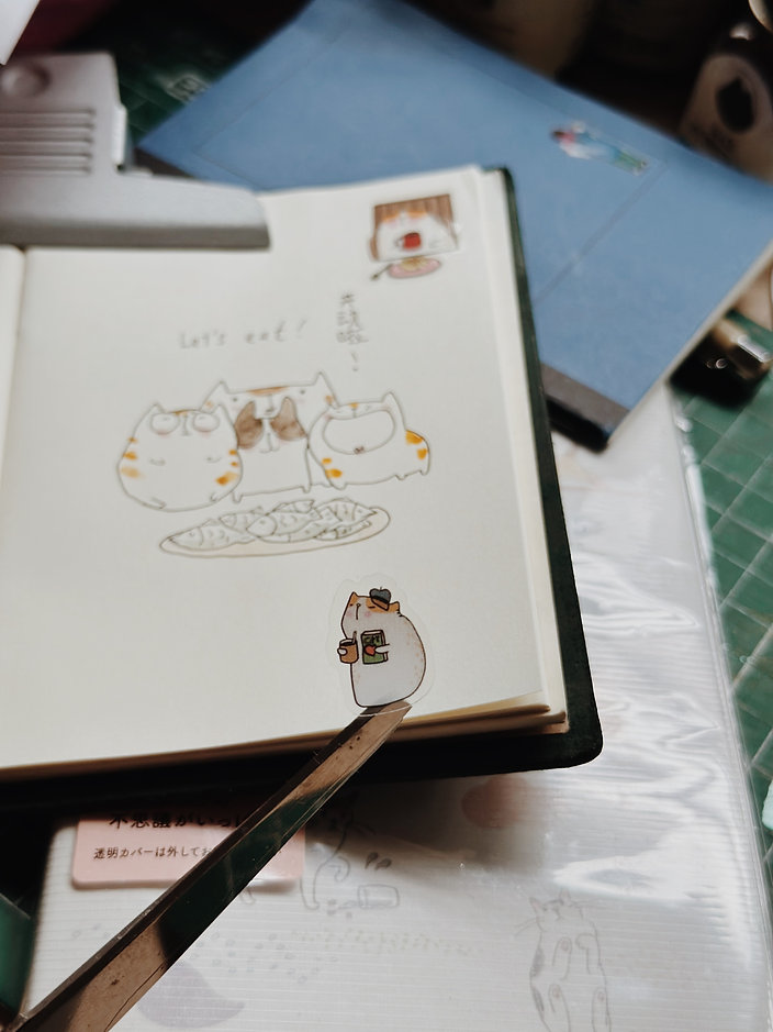 Catdoo Sticker Sheet - A Cat's Quiet Life