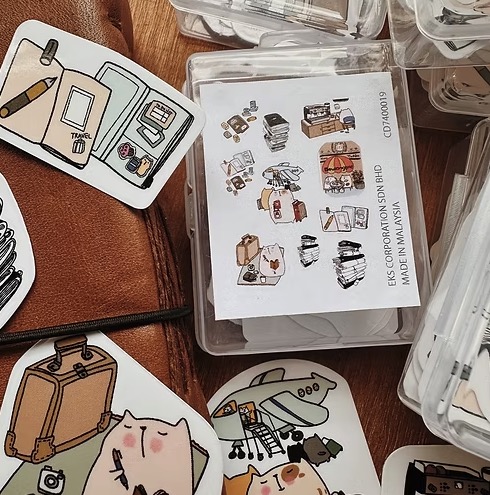 Catdoo Die Cut Stickers Box 3: The Expat