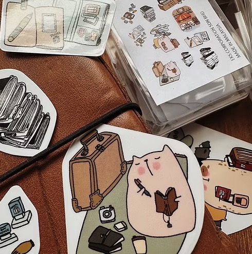 Catdoo Die Cut Stickers Box 3: The Expat