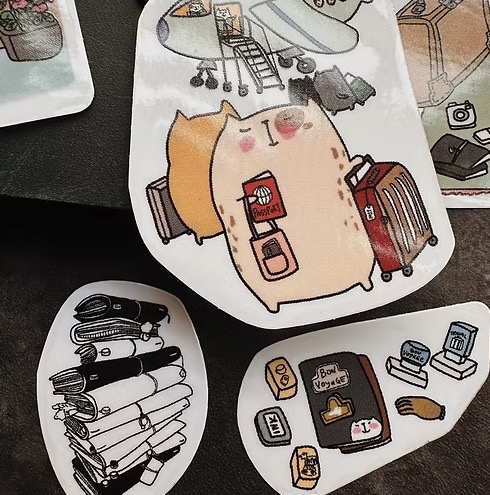 Catdoo Die Cut Stickers Box 3: The Expat