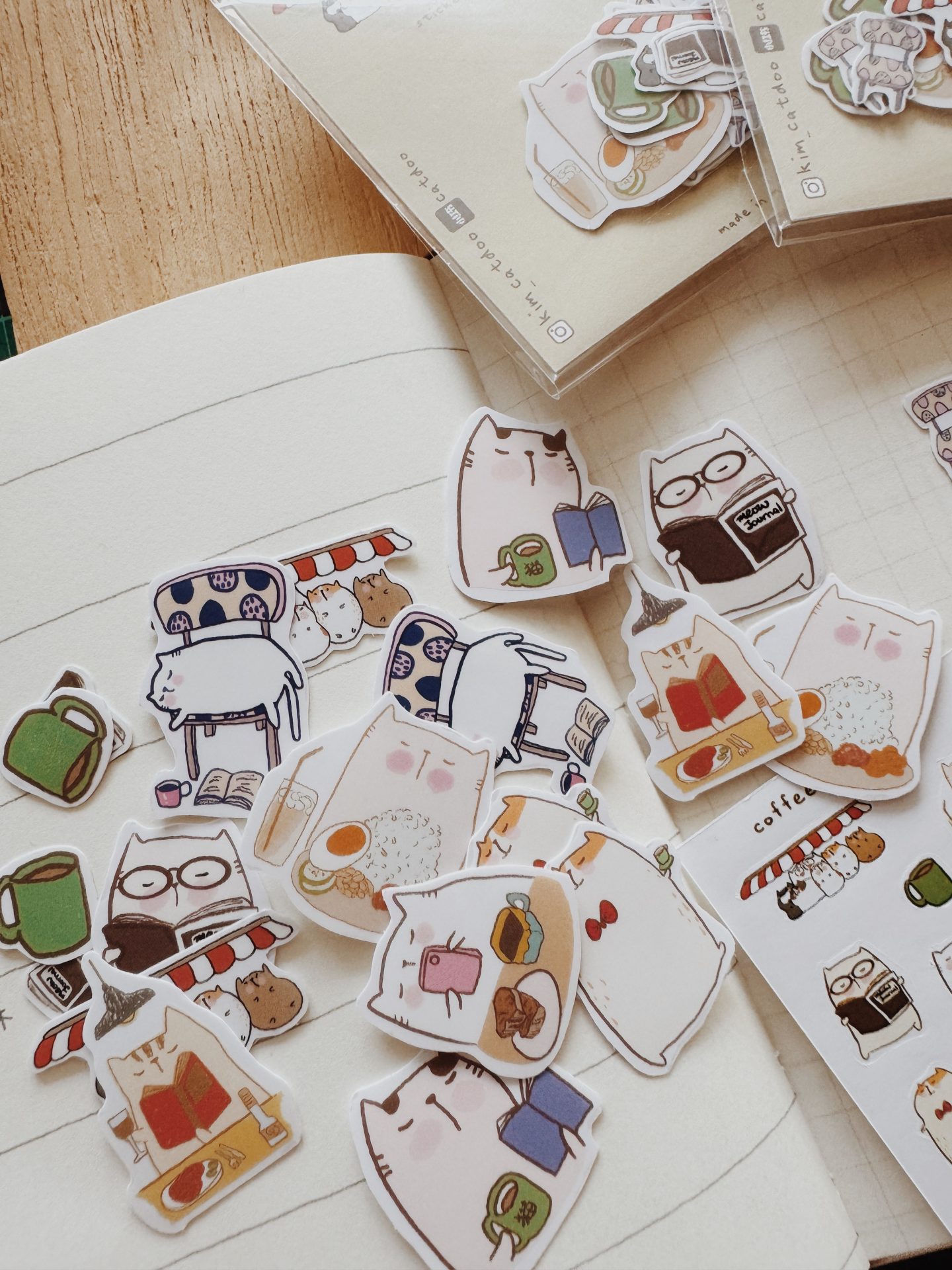 Catdoo Sticker Pack - Coffee x Book & Me