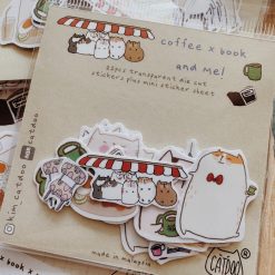 Catdoo Sticker Pack - Coffee x Book & Me